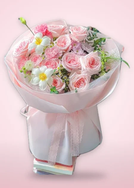 Bó Hoa hồng chân tình - hb015