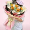 Bó Hoa Xinh Hoa Hồng Kem và Hoa Hướng Dương -vlt021 2 Bó Hoa Xinh Hoa Hồng Kem và Hoa Hướng Dương -vlt021