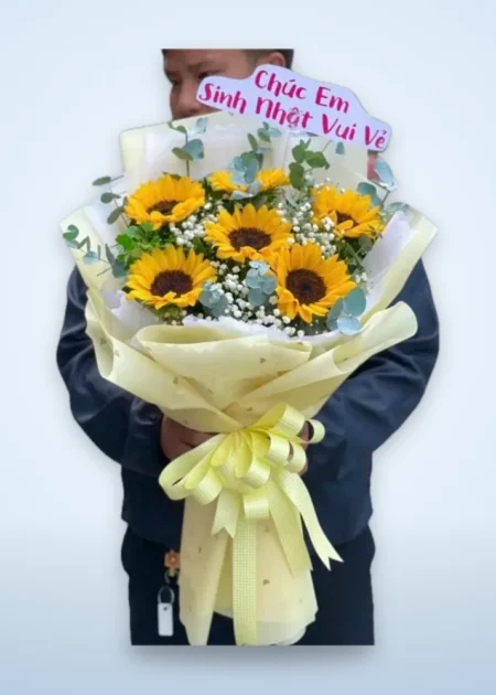 Bó Hoa Hướng Dương Tặng Em Nụ Cười -vlt023