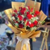 bó hoa 15 bông hồng đỏ