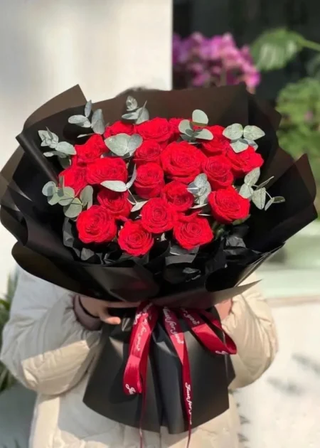 bó hoa hồng đỏ Valentine