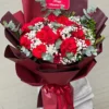 : Bó Hoa Hồng Đỏ Giấy Đỏ Đô Valentine – Hoa Tặng Người Yêu Sang Trọng