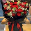Bó Hoa Hồng Đỏ Huyền Bí