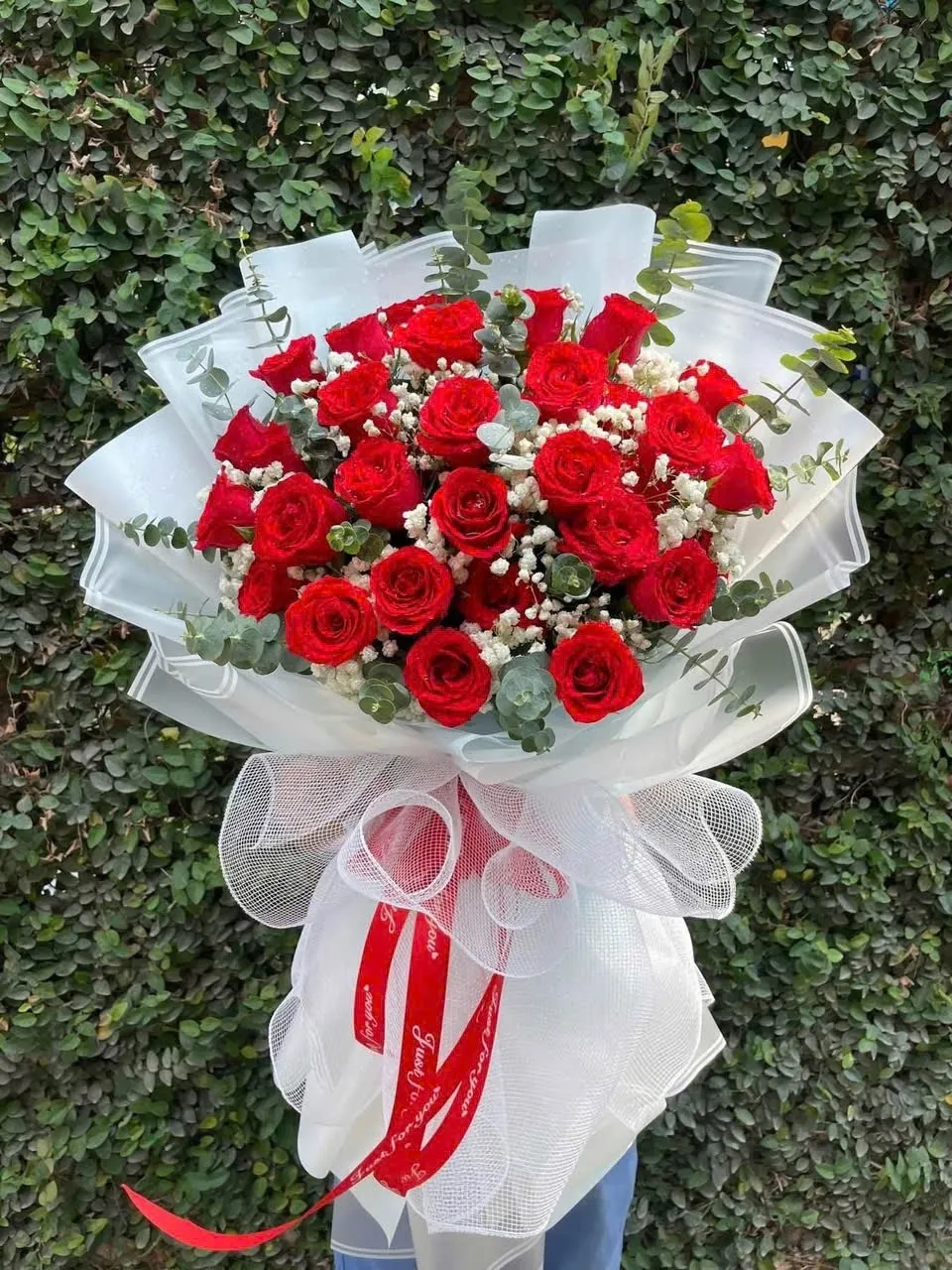 Bó Hoa Hồng Đỏ Tặng Sinh Nhật Mùa Hoa Năm Ấy - Hb1098 1 bó hoa hồng đỏ tặng sinh nhật