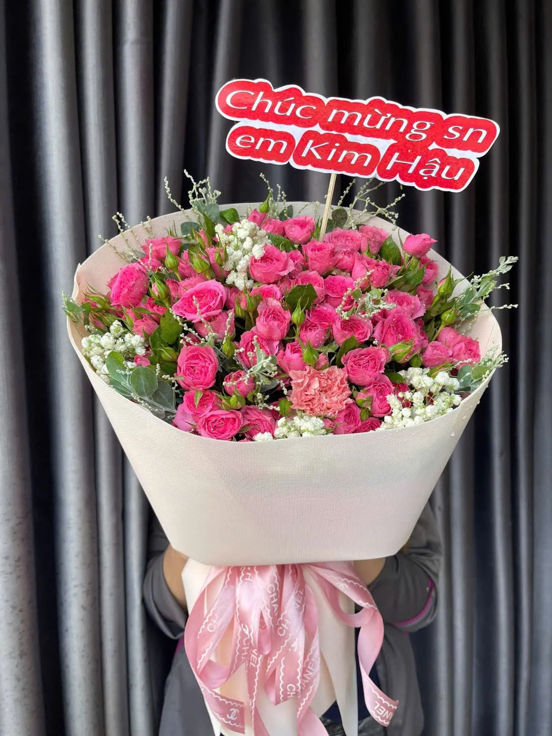 Bó Hoa Hồng Mini – Hồng Sen Thanh Nhã - Hb1042 1 Bó Hoa Hồng Mini – Hồng Sen Thanh Nhã