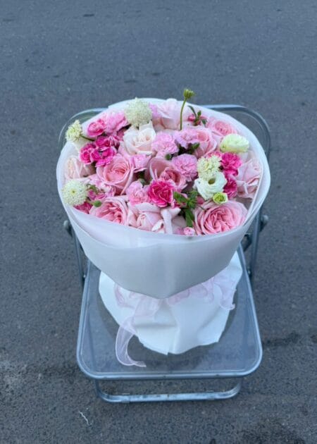Bó Hoa Hồng Pastel – Hồng Phấn Dịu Dàng