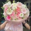 Bó Hoa Mix Hồng Đồng Tiền Cát Tường – Hoa Sinh Nhật, Hoa Tặng Người Thương Tông Hồng Trắng