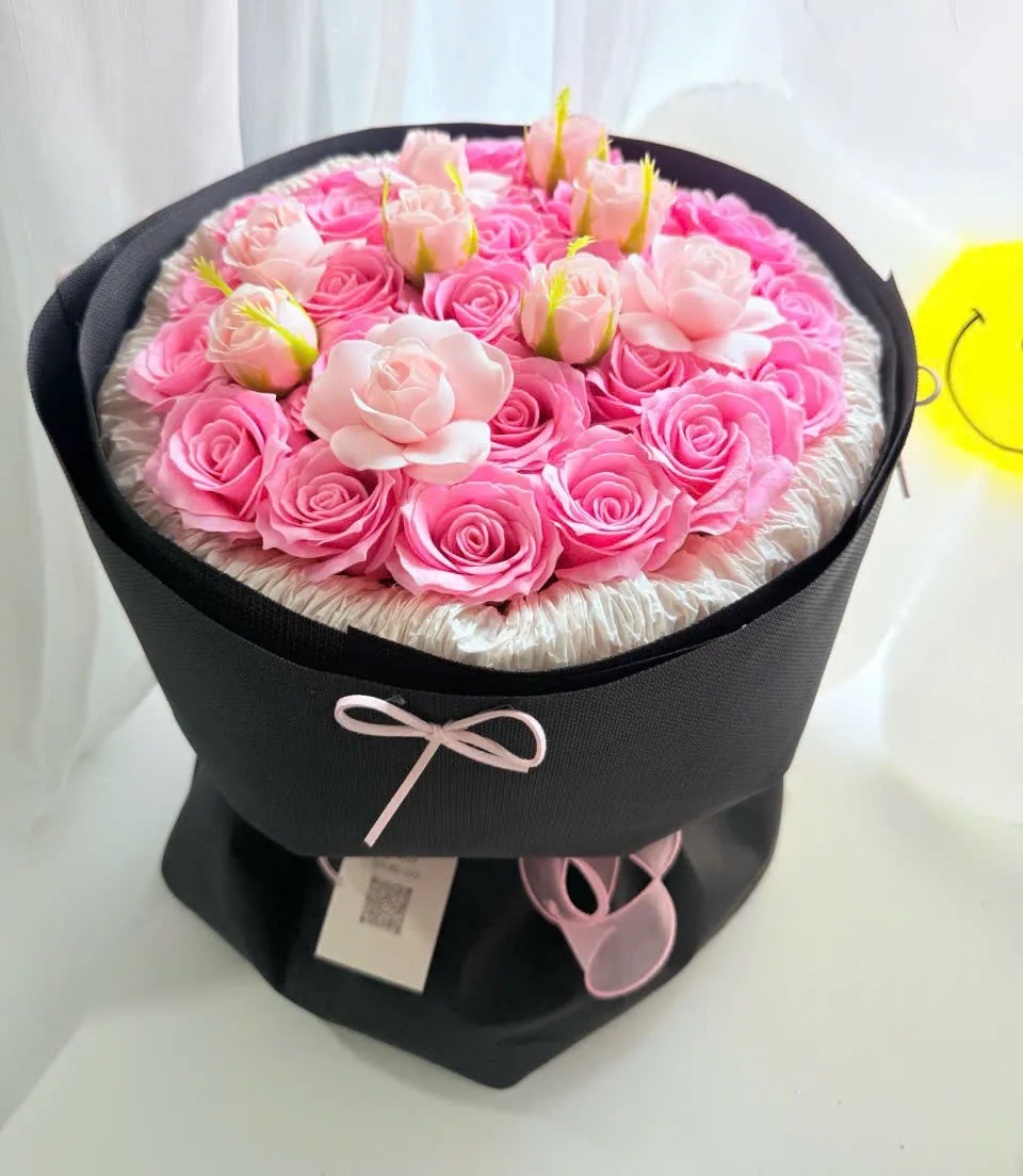 Bó Hoa Sáp Hồng Bloom - DVHS07 1 bó hoa sáp hồng