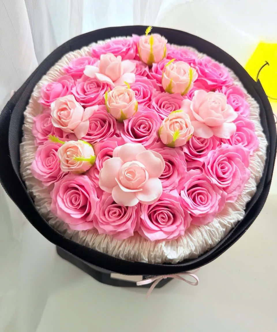 Bó Hoa Sáp Hồng Bloom - DVHS07 2 Bó Hoa Sáp Hồng Bloom - DVHS07 - Ảnh 2