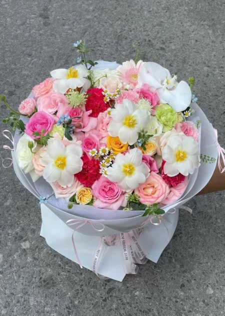 Bó Hoa Tulip Mix – Khu Vườn Mùa Xuân