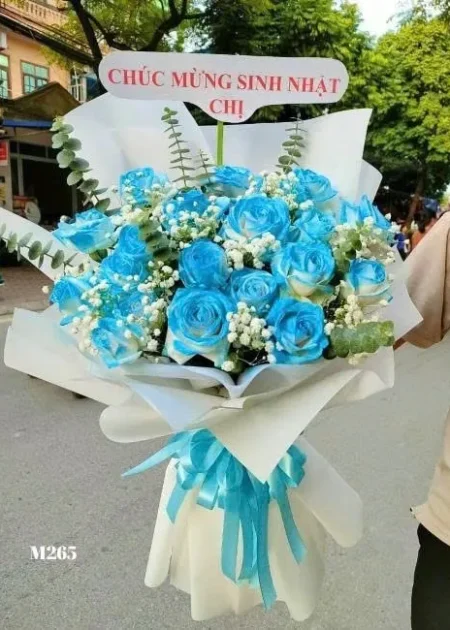hoa hồng xanh tặng sinh nhật