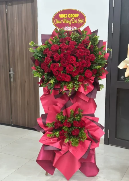 kệ hoa chúc mừng đại hội Đồng Tâm Thắng Lợi
