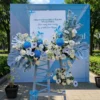 kệ hoa giá vẽ xanh dương Thiên Thanh Khởi Nghiệp