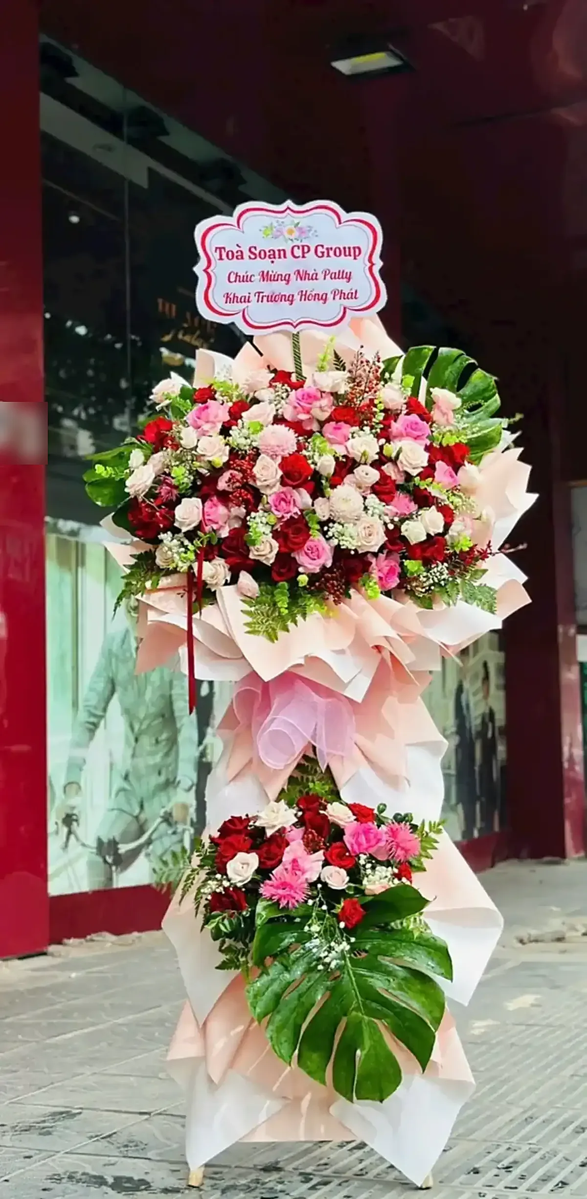 Kệ Hoa Giấy Hồng Trắng – Duyên Hồng Khai Phúc – DVKT319 6 kệ hoa giấy hồng trắng Duyên Hồng Khai Phúc