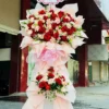 Kệ Hoa Hồng Đỏ Đồng Tiền Hồng – Hồng Phấn Thịnh Đạt – DVKT322 3 kệ hoa hồng đỏ đồng tiền hồng Hồng Phấn Thịnh Đạt