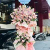 Kệ Hoa Hồng Phấn Violet Tím – Tím Hồng Như Ý – DVKT315 2 kệ hoa hồng phấn violet tím Tím Hồng Như Ý