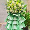 kệ hoa khai trương xanh cốm Lộc Biếc Thênh Thang