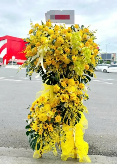kệ hoa khai trương phú quý cát tường