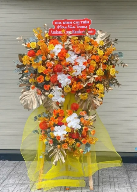 kệ hoa khai trương thuận buồm xuôi gió